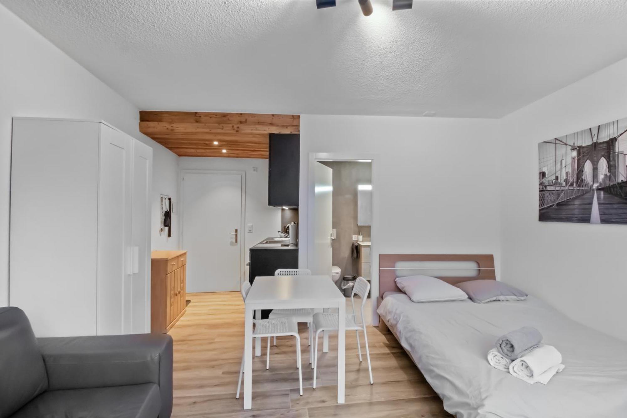 Studio Cosy Au Centre De كرانز مونتانا المظهر الخارجي الصورة